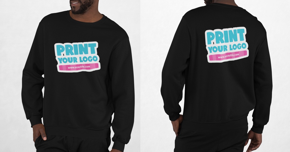 Winter Sweatshirt für Herren - Schwarz