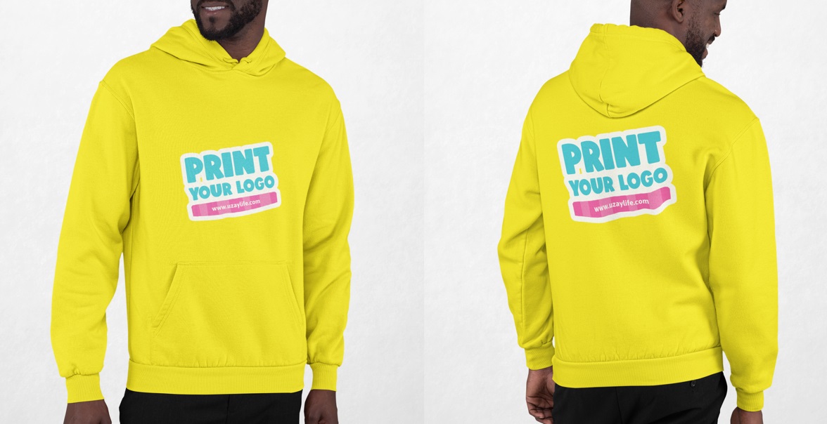 Kapuzen Sweatshirt für Herren - Gelb