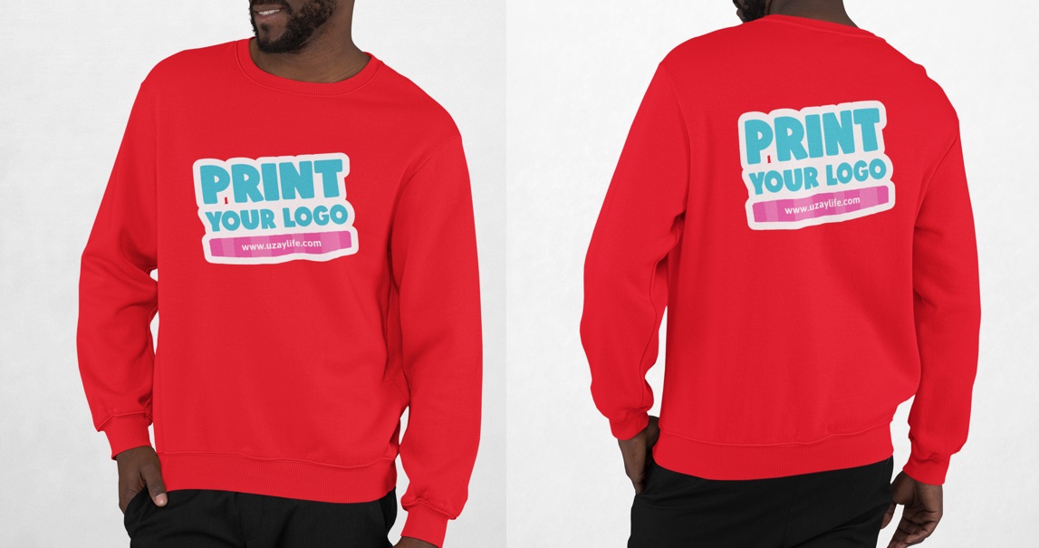 Winter Sweatshirt für Herren - Rot